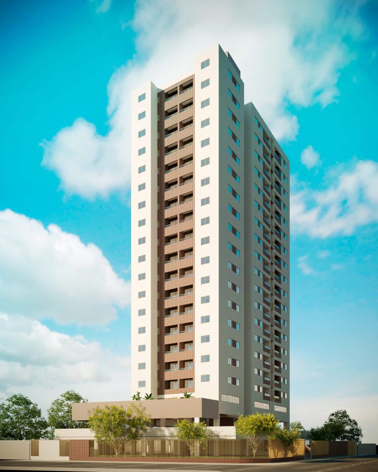 Edifício residencial moderno em bairro da Zona Oeste do Recife
